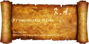 Krompaszky Aida névjegykártya